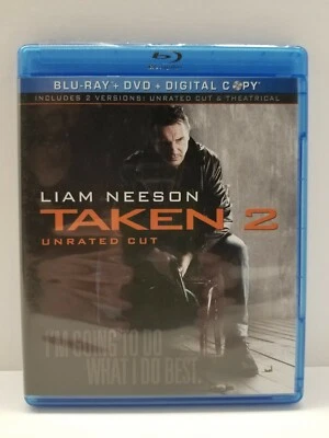 Taken 2 unrated cut Blu-ray / DVD movie, tested, with Warranty - Image 1 of 3
