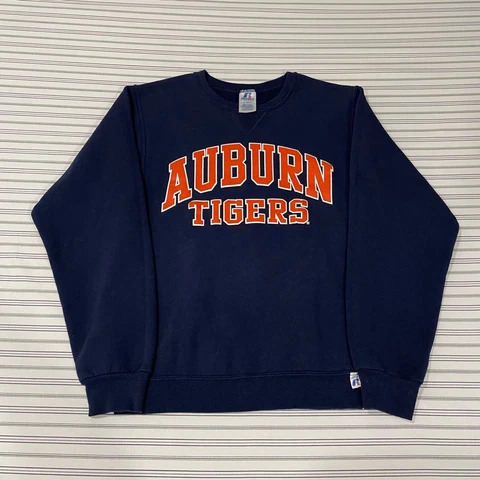 Russell Athletic Auburn Tigers Pullover Crewneck Sweatshirt Unisex Size Small Cover