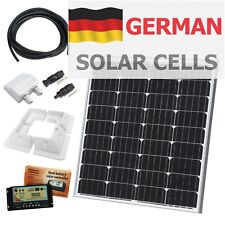 80W 12V dual battery solar panel charging kit for engine and leisure batteries