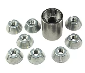 Installation Tool + 100pcs 5/16-18 Tri-Groove Tamper Proof Security Nuts #LPF430 - Picture 1 of 5