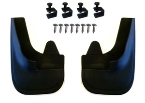 2 x 4x4 Moulded Universal Fit Mud Flap Mudflaps + Fittings for AUDI Models - Picture 1 of 1