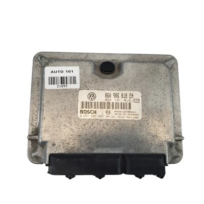 ✅1999-2001 Volkswagen Jetta 06A 906 018 BH ECU 2.0l AT computador VW Golf ECM automático - Imagem 1 de 4