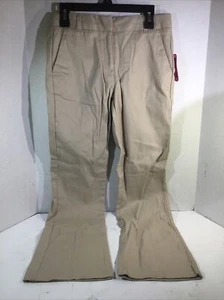 Izod Youth Skinny Stretch Boot Cut Khaki Uniform Pants Size 12 ZP-9462 - Picture 1 of 3