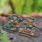 Dolity Set Of 8 4D 1:72 Assemble Tank Kits Puzzle Playset Collections Ornaments