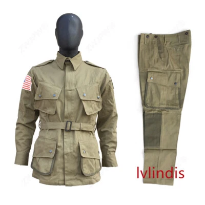 Us M42 Paratrooper Suit 101/82 Parachutist D-Day Memorial Of Normandy Landing - Image 1 of 4