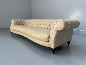 UVP £16.000 - Baxter ""Diana Chester"" 4-Sitzer Sofa - in cremefarbenem ""Toskana"" Leder - Bild 1 von 1