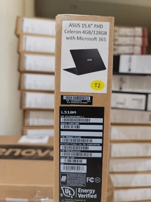 New ASUS L510M INTEL N4020 4GB 128GB SSD 15.6" WIN10 - Image 1 of 4