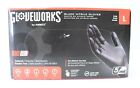 Pack Of 100 Ammex GPNB46100 5 Mil Nitrile Industrial Disposable Gloves Black L