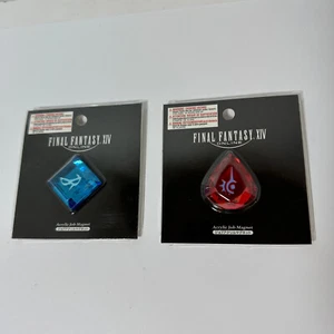 Final Fantasy XIV Blaumagier + Rotmagier Job Stein Magnet FF 14 Square Enix - Neu - Bild 1 von 2