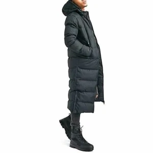 Abrigo largo tampón acolchado acolchado acolchado con capucha para hombre Chaqueta larga de invierno - Imagen 1 de 10