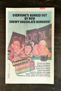 1985 Bonkers Candy Full Page Original Color Ad - Picture 1 of 1