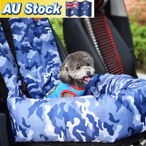 Cat Dog Car Seat Washabl Carrier Pet Travel Safety Car Seat Booster Pad Blue AU - Picture 1 of 14