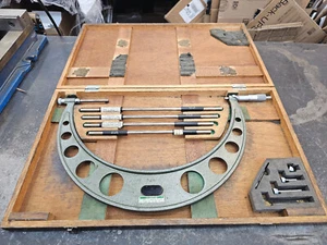 Mitutoyo 12-16" 104-152 Outside Micrometer Set COMPLETE with Standards and Box - Picture 1 of 9