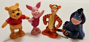 4 Disney Winnie The Pooh PVC Toy Figurines Piglet Eeyore Tigger Winnie - Picture 1 of 19