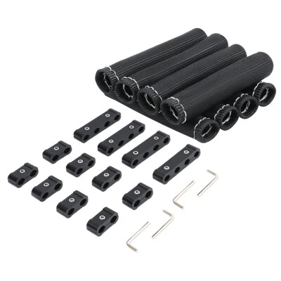 Spark Plug Heat Shield Protector Engine Spark Plug Wire Separator Black  20Pcs - Image 1 of 4