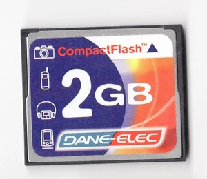 (DENTED) Dane-Elec 2GB CF Compact Flash Camera Memory Card - Picture 1 of 7