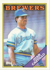 1988 Topps Baseball Juan Castillo Milwaukee Brewers #362 - Picture 1 of 2
