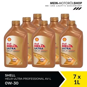 Shell Helix Ultra Professional AV-L 0W-30 VW 504 00 ACEA C3 7x1 Liter = 7 Liter - Bild 1 von 6