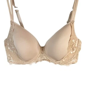 Simone Perele Bra 38E Underwire Lightly Lined Beige Nude Adjustable 13R316 - Picture 1 of 10
