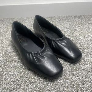 Seychellen Ballerinas Damen 6 schwarz Leder The Little Things eckige Zehenpartie - Bild 1 von 7