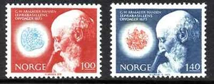Norway 1973 Hansen Identification of Leprosy set SG 696-697 MNH mint - Picture 1 of 1