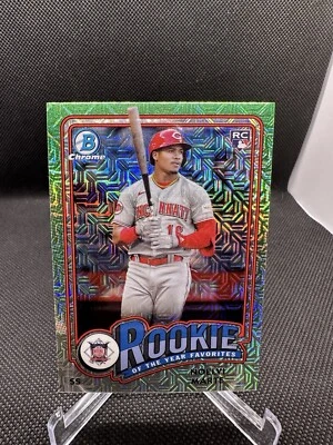 Noelvi Marte 2024 Bowman Chrome ROY Favorites Mojo ROY4 Reds RC Rookie - Image 1 of 2