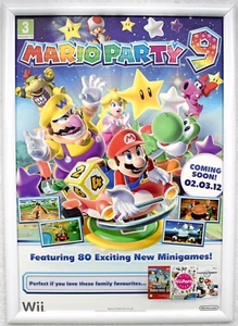 Mario Party 9 RARE Wii 42cm x 59cm Promotional Poster - Picture 1 of 1