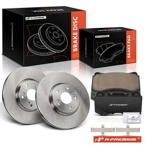 A-Premium Disc Brake Rotors & Brake Pads Front for Acura TL 2004-2008 3.2L 3.5L - Foto 1 di 10