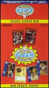 1991-92 Fleer Basketball Update Series - Empty Display Box - SCARCE - Picture 1 of 1