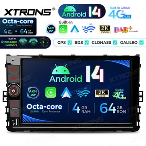 4G 9'' Android 14 64G Car Stereo Radio Gyroscope AKM DSP for VW Tiguan Passat B8 - Picture 1 of 21
