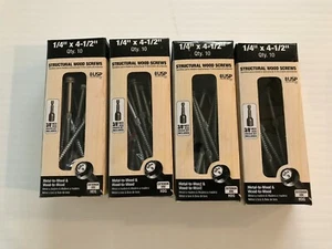 40 Stück 1/4 Zoll x 4-1/2 Zoll strukturelle Holzschrauben von USP/Gehrung - Bild 1 von 6