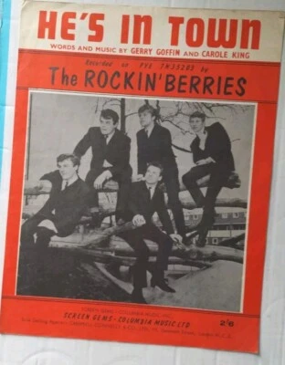 He's In Town - The Rockin' Berries - 1964 Sheet Music - Image 1 of 4