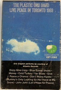 Plastic Ono Band - Live Peace in Toronto 1969 cassette 4XT-3362 ©1969 Apple 🍏 - Picture 1 of 6