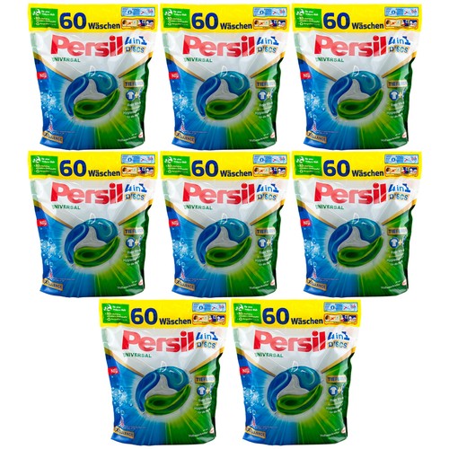 Persil Discs UNIVERSAL 8 x 60 Stück 4in1 Tiefenrein Waschmittel Pods Caps 20-95°