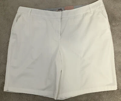 Size 24 White Dressbarn Walking Shorts NWT - Image 1 of 4