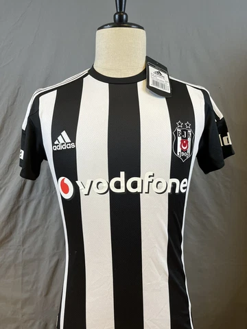 NWT Adidas Besiktas BJK Jersey Vodophone Black White Turkey soccer Football Cover