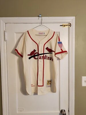 100% Authentic Mitchell & Ness 1944 St. Louis Cardinals Stan Musial Jersey 40 M - Image 1 of 4