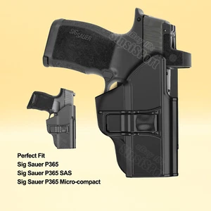 P365 Holster Fit Sig Sauer P365 Sig P365 SAS P365 Micro-compact 3.1" 9mm OWB - Picture 1 of 7
