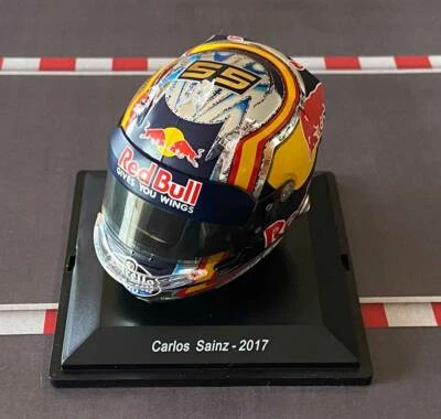 NEW RARE 1:5 Casco Helmet F1 CARLOS SAINZ 2017 TORO ROSSO SPARK no Minichamps - Immagine 1 di 4