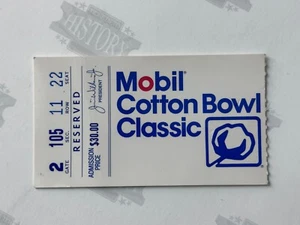 1989 Cotton Bowl Ticket UCLA Arkansas - Troy Aikman MVP & Final NCAA Football Gm - Picture 1 of 2