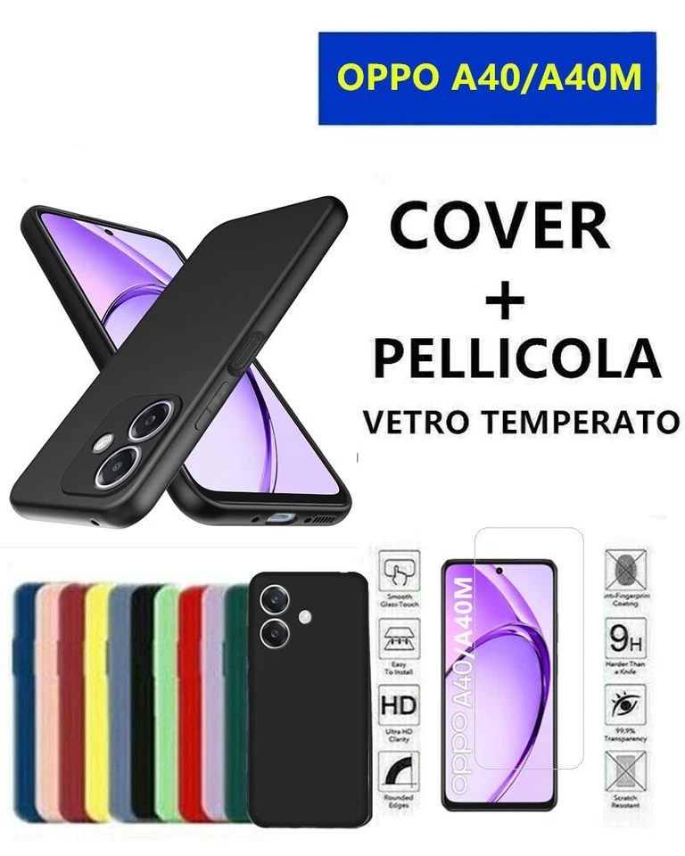 Cover Morbida Custodia Silicone Tpu Opaca pre Oppo A40/OPPO A40m - Immagine 1 di 1
