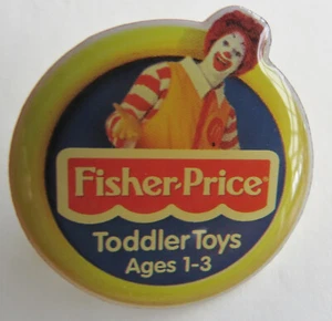 SIN USAR EN PAQUETE McDonald's Fisher Price SOMBRERO DE SOLAPA EMPLEADO PIN EQUIPO Juguete Niño Pequeño INFORMACIÓN PROMOCIONAL - Imagen 1 de 10