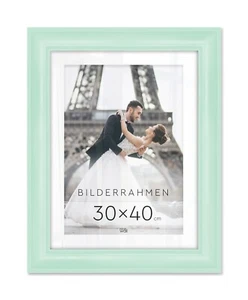 Bilderrahmen Frame Fotorahmen Rahmen Bilder Foto Posterrahmen Grün 30x40 cm - Bild 1 von 10