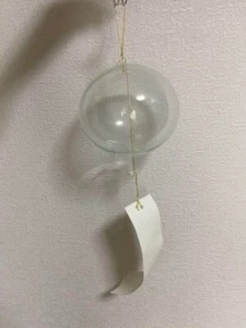 Carillon a vento Maison Martin Margiela Edo Furin vetro trasparente solo campana a vento Giappone - Foto 1 di 4