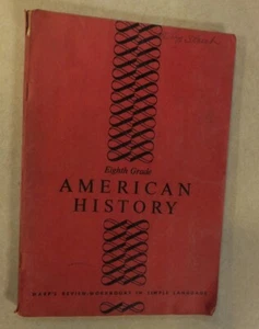 EIGHTH GRADE AMERICAN HISTORY WARP'S REVIEW WORKBOOK REPRINTED 1950 PB - Picture 1 of 6