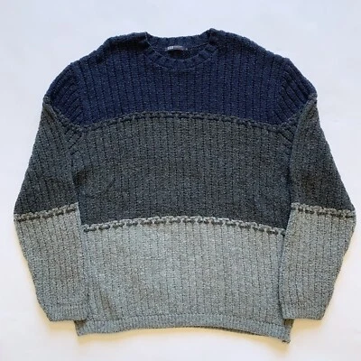 Suéter Pullover Informal Manga Larga Grueso Bloque de Color BKE Para Hombres XL EE. UU. Foto 1 de 4