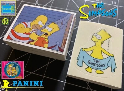1991 Panini Simpsons Sticker Cards - Near-Complete Set - Missing 10 Stickers - Image 1 of 2