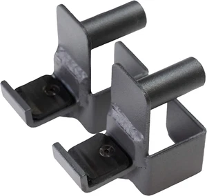 2816 Steel J-Hooks for Squat Rack Power Cage - Designed to Hold Weight Lifting B - Picture 1 of 6