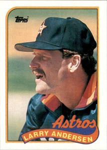 1989 Topps Larry Andersen Houston Astros #24 tw20913