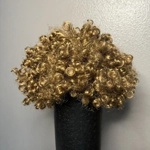Bob Ross Afro Wig Curly Brown Costume Halloween Crazy Hair Hippie Dress Up - Picture 1 of 9